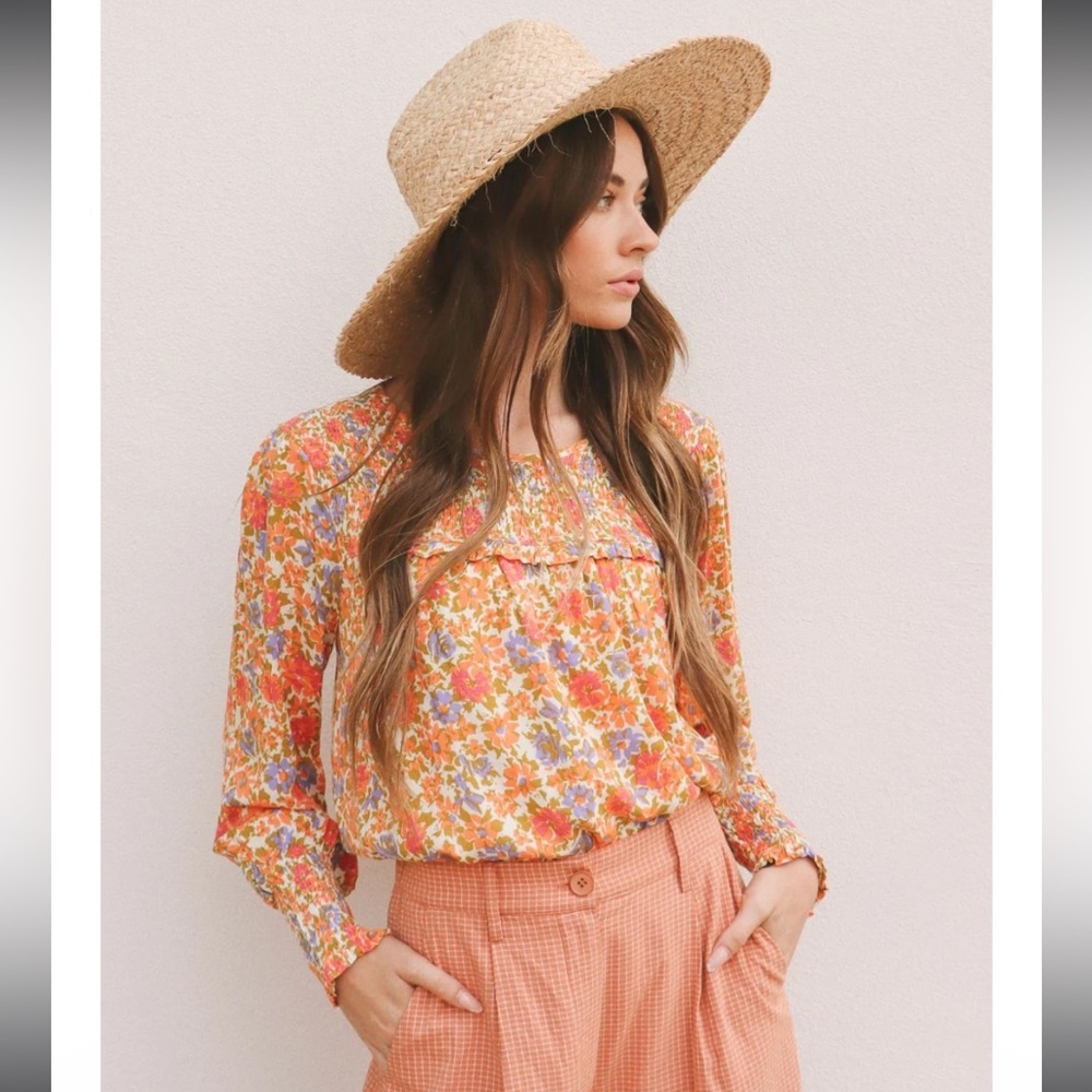 Lost + Wander Cali‎ Dreaming Bohemian Long Sleeve Top Size S